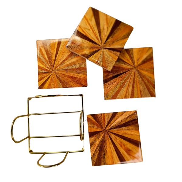 Wooden Square Shape Coasters
